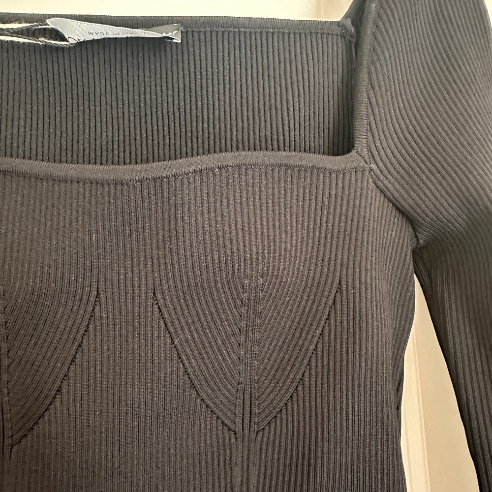 NWT Dolce & Gabbana Black Ribbed Women's Top - Picture 9 of 9